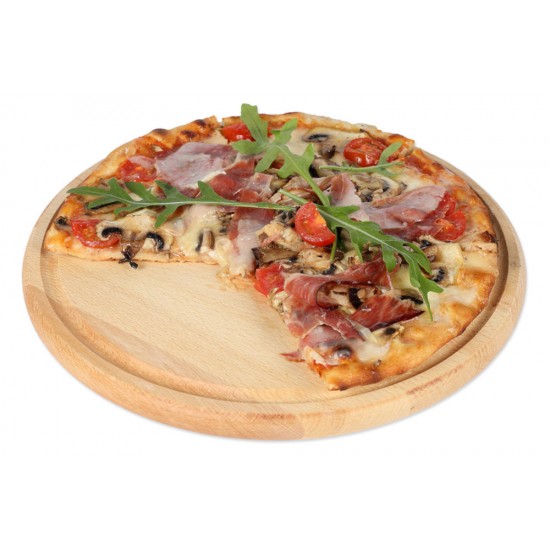 Округла даска - Подлога дрвена за пицу 25цм